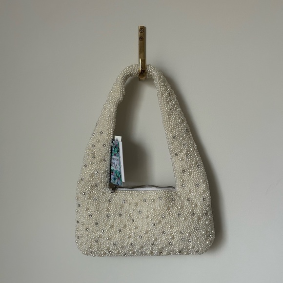 tjx Handbags - Beaded Pearl & Crystal Viral Mini Handbag